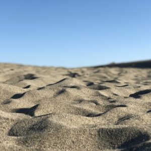 ザ☆砂浜の砂って感じですね。笑　鳥取砂丘はもっとオレンジ色なのかな～